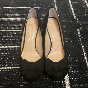 Black Jessica Simpson wedges